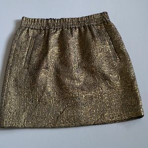 Loft Gold & Silver Metallic skirt.  Women’s size small